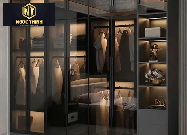 TỦ QUẦN ÁO GỖ MDF PHỦ MELAMINE MẪU 14